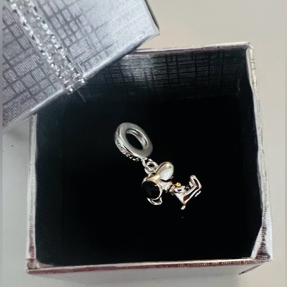 Peanuts SNOOPY & WOODSTOCK Sterling Silver S925 Dangle Charm with Gift Box NEW - Picture 6 of 9